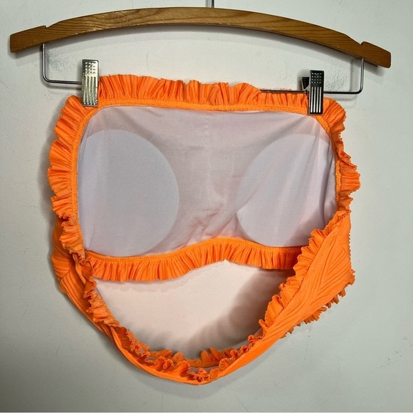 SHEIN textured bikini orange and black size 1XL - Picture 10 of 11